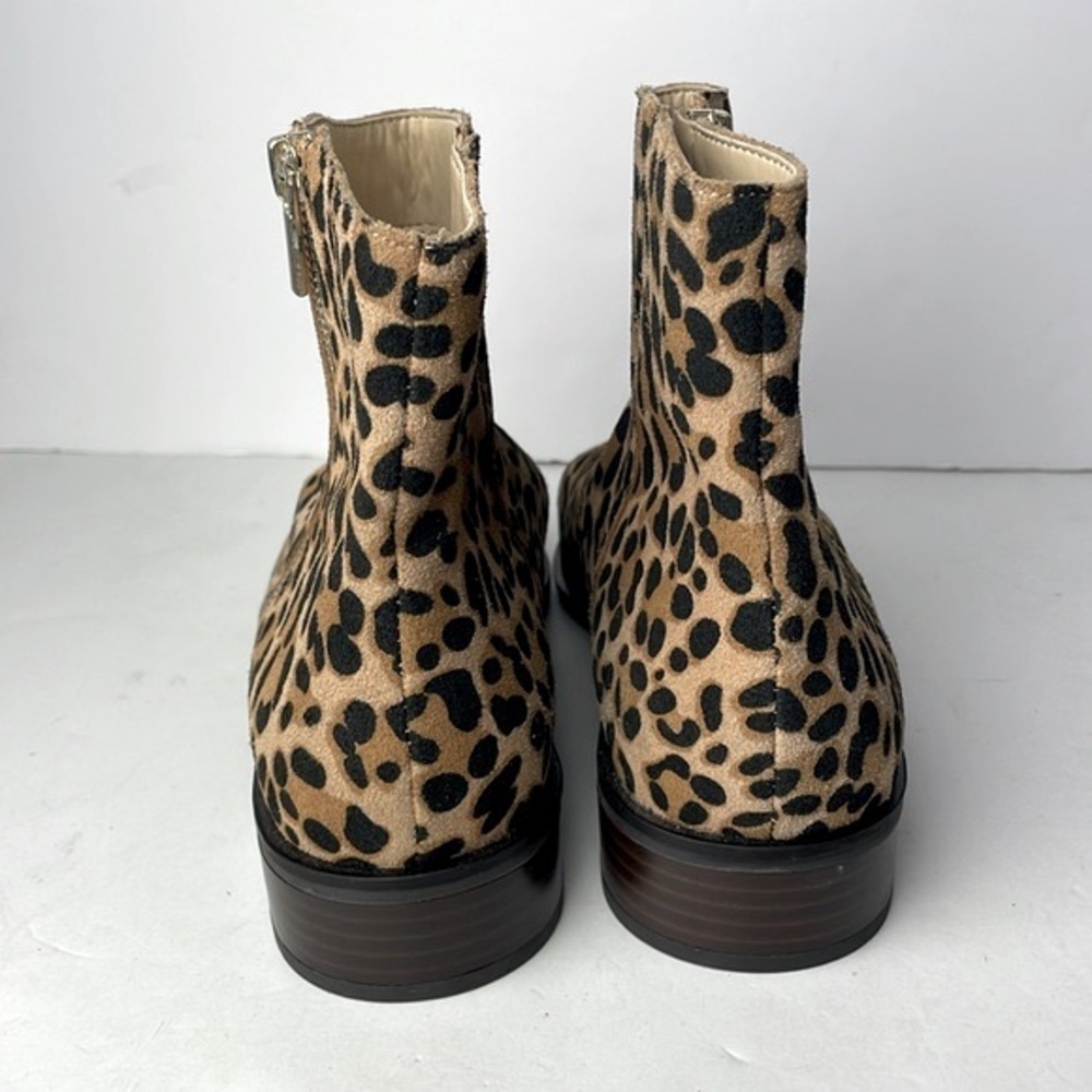 Sole Society Cadyna Leopard Ankle Boots 7.5 - Picture 4 of 8